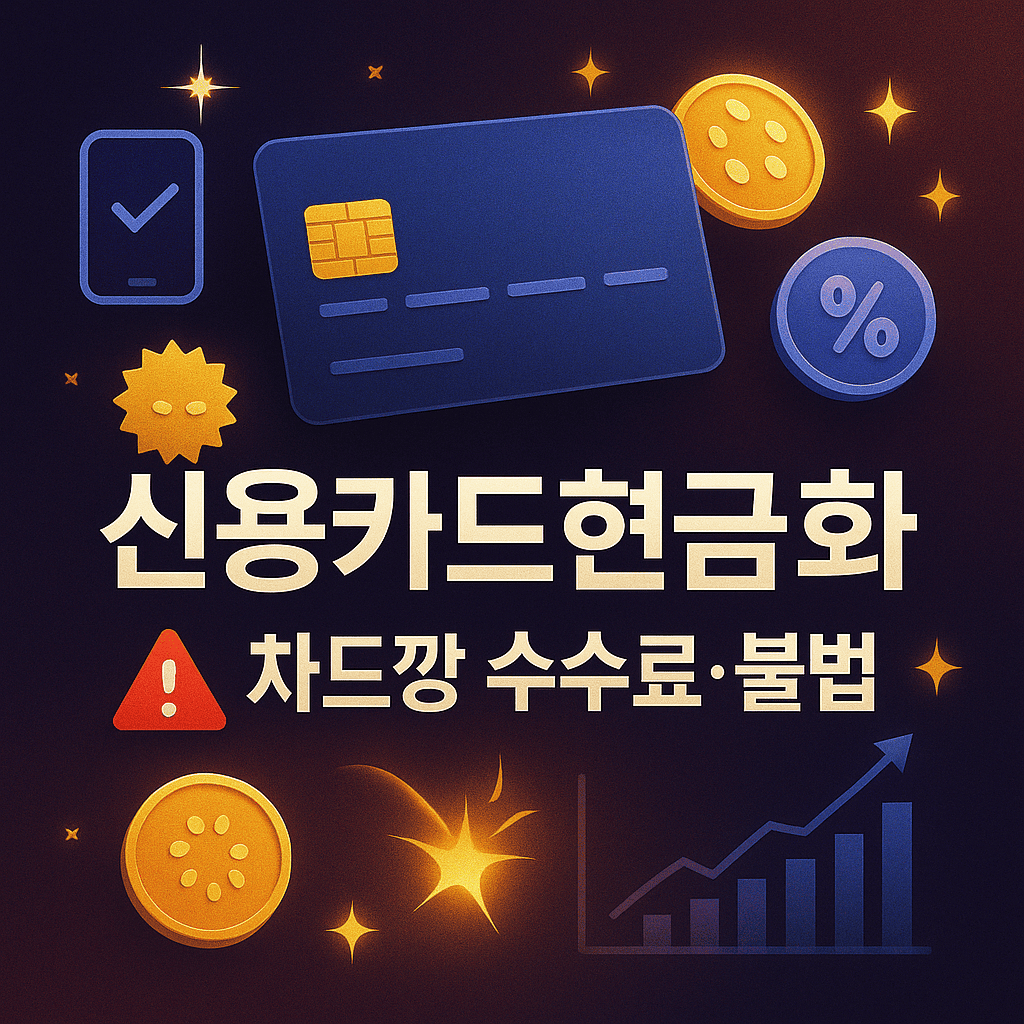 신용카드현금화 95 루트부터 카드깡 수수료와 불법까지 제대로 알아보기