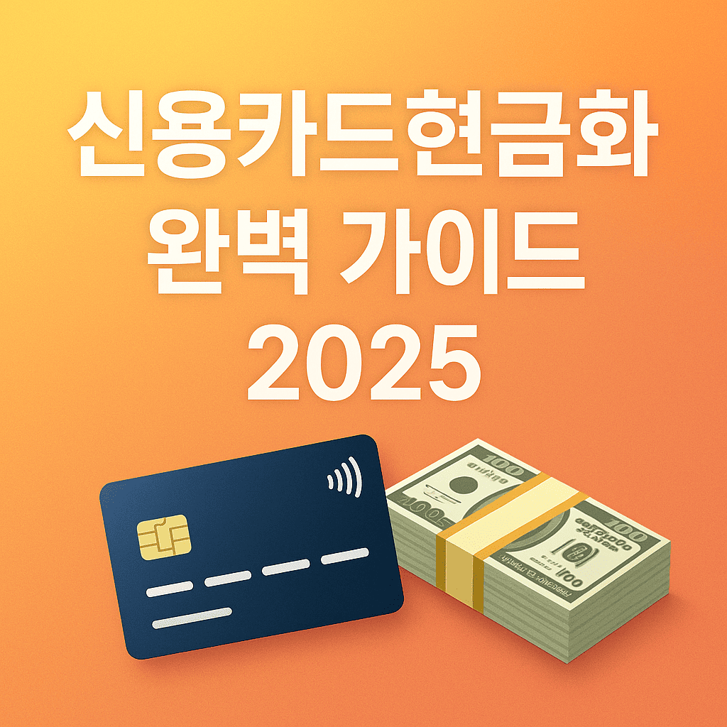 신용카드현금화, 제대로 알고 활용하는 방법